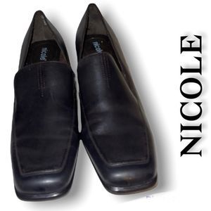 NWOT Nicole leather “Pal” heels